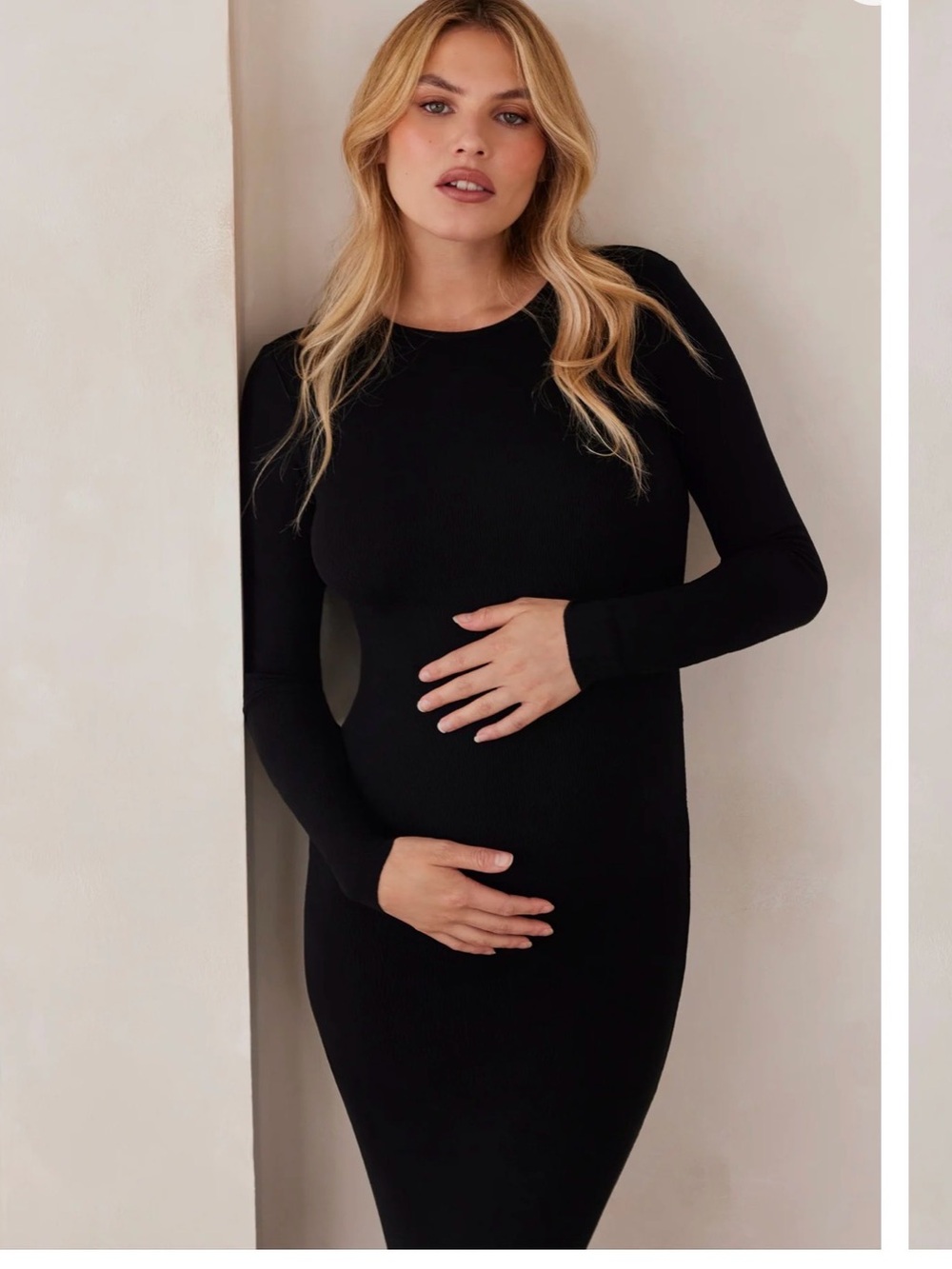 Maternity Soft Rib Maxi Dress - BUMPSUIT